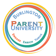 Burlington Parent University's Logo