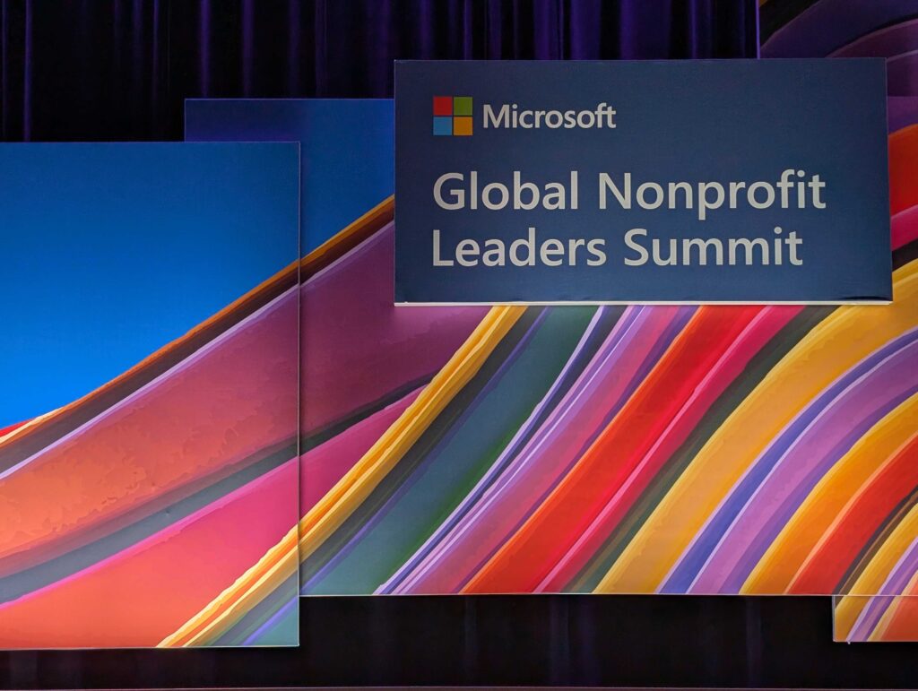 The setting & background of the Microsoft Global Nonprofit Leaders Summit